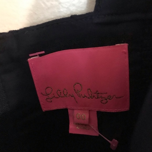 Lilly Pulitzer Cyndi Dress Navy Eyelet 00 - Picture 8 of 10